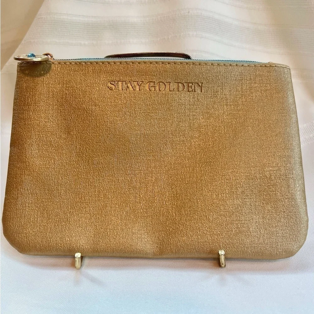 ipsy Glam Bag STAY GOLDEN Gold EUC Like New💄3/$12💄5/$15‎